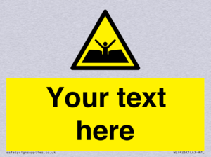 Custom Warning quicksand mud or silt